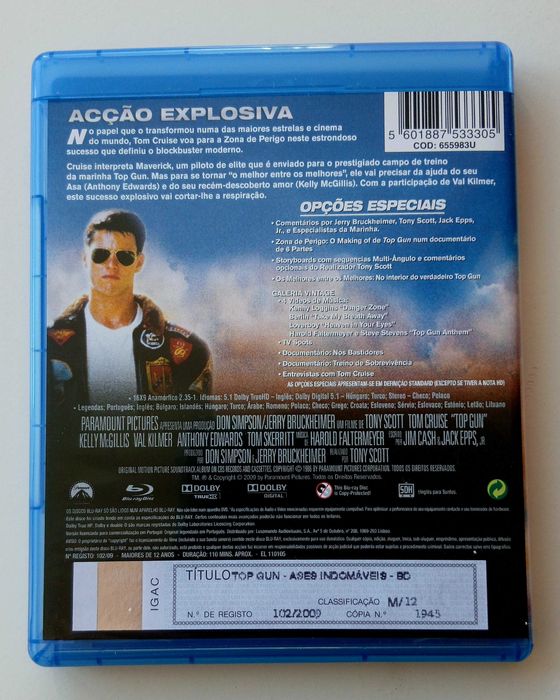 Filme Top Gun Ases Indomáveis - Edição Especial