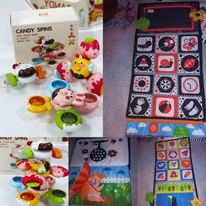 Брязкальце-спінер, книжечка монтесорі (складне дзеркальце)