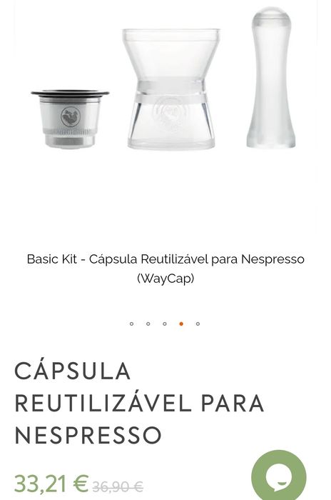 Cápsulas reutilizáveis café Nespresso