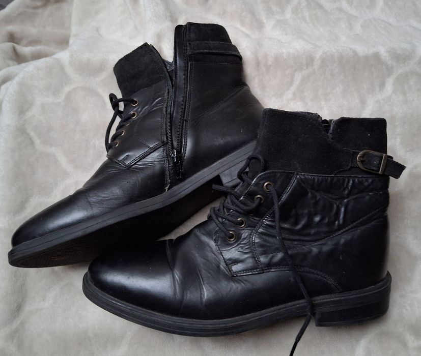 Buty skórzane damskie 41