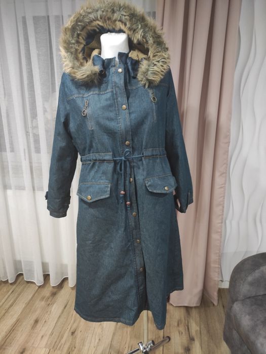 Płaszcz ocieplany damski