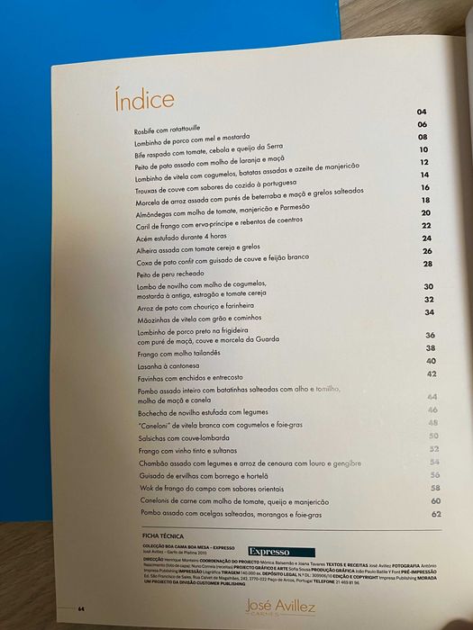 Livros de receitas do chef José Avillez