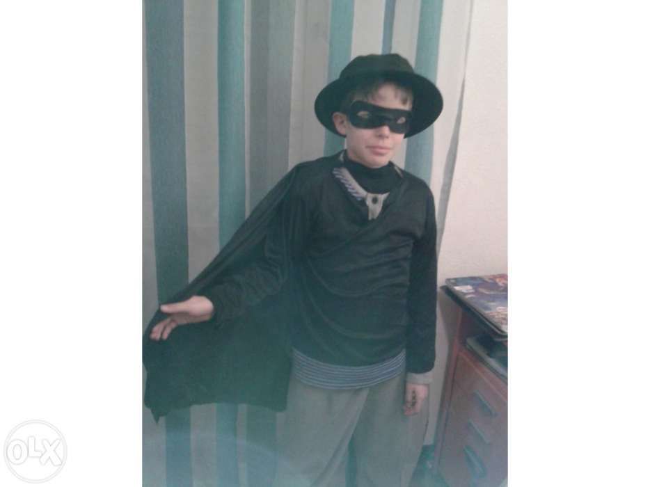 Fato Carnaval Bandido Mascarado/Zorro - 7/ 10 anos