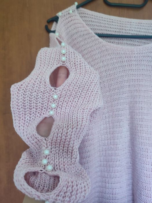 Super sweterek perełki