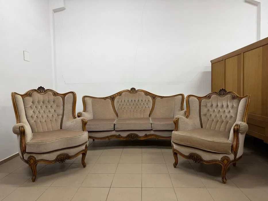 Zestaw wypoczynkowy w stylu ludwikowskim. Transport cały kraj.