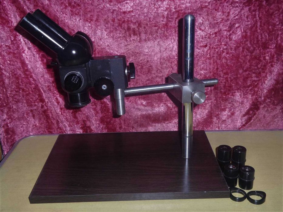 МБС -1; 2 на универсальном штативе. Микроскоп