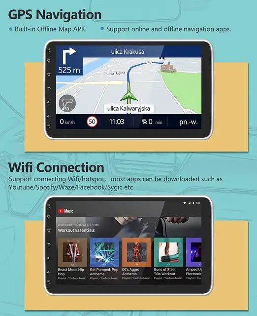 Rádio 1din rotativo android 11 2/32GB GPS WiFi Carplay HiFi SELADO
