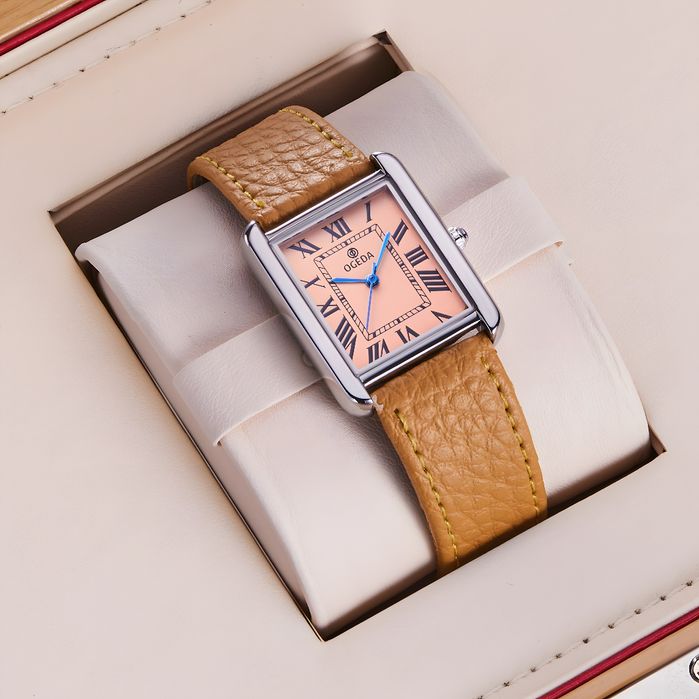 ‼️Часы OGEDA Tank Salmon ‼️   танк мужские наручные часы годинник