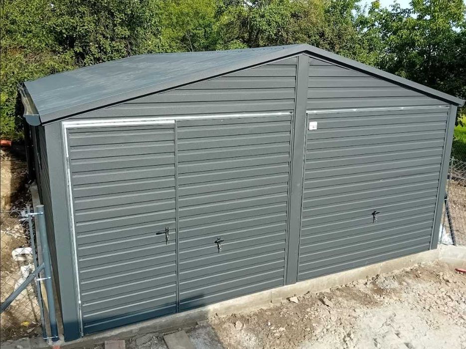 Garaż blaszany 6x5, nowoczesne garaże, solidna konstrukcja