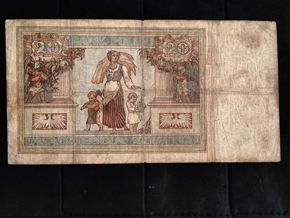20 złotych 1931, banknot, seria AX