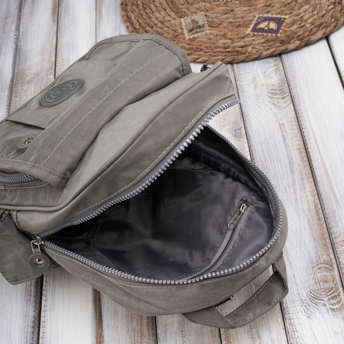 modny plecaczek damski w kolorze szarym sp-10-gr