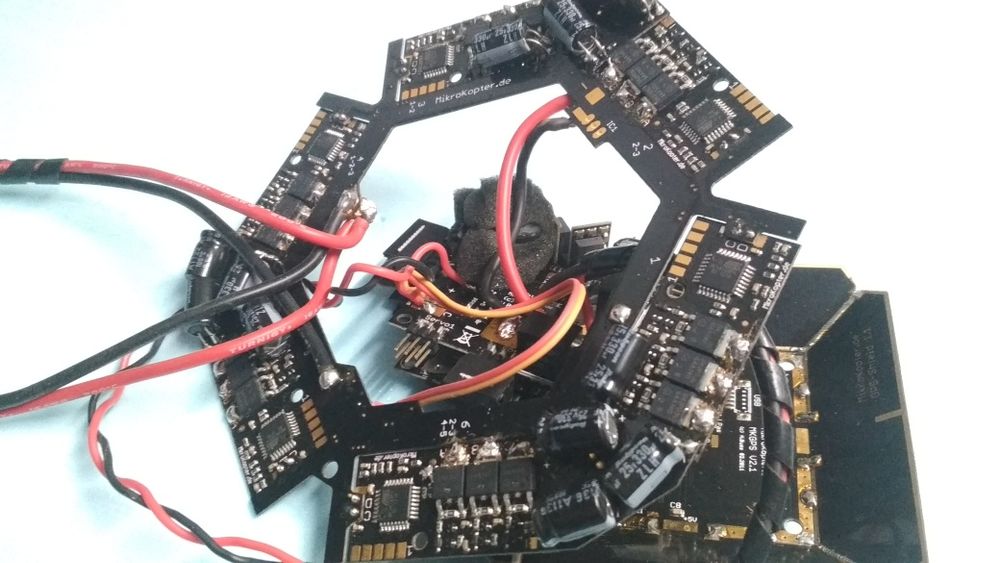 Mikrokopter controlo voo+ GPS + 6 variadores