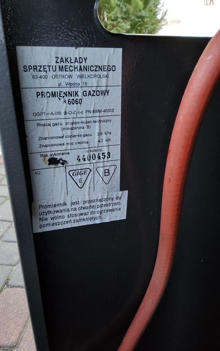 Piecyk gazowy używany.