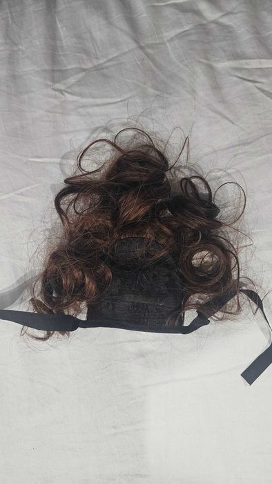 Cabelo postiço para rabo cavalo + franja