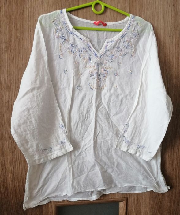 Bawełniana bluzka z haftem XL