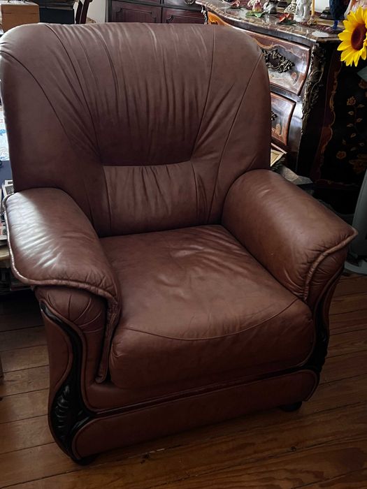 Sofá Cama de 3 lugares e 2 Cadeirões