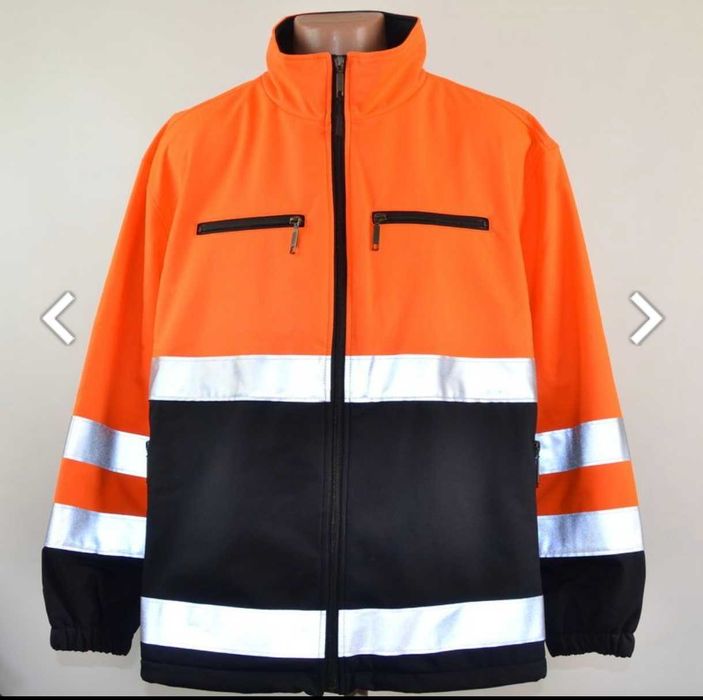 Німецька 4xl - 5xl сигнальна чоловіча флісова водія роба куртка фліска