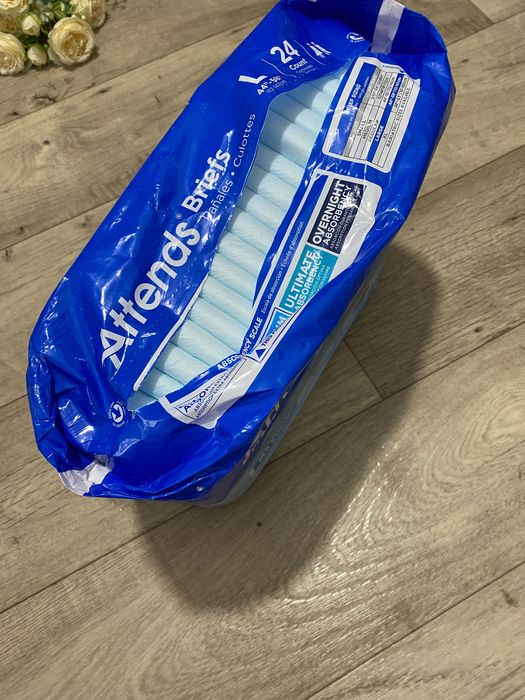 Подгузники для взрослых, памперсы ATTENDS, р.L