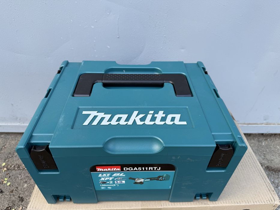 Болгарка акумуляторна Makita DGA511RTJ Оригінал Комплект З/П 2 АКБ