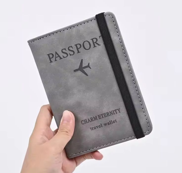 Обложка, обкладинка на паспорт, закордонний паспорт, синій колір