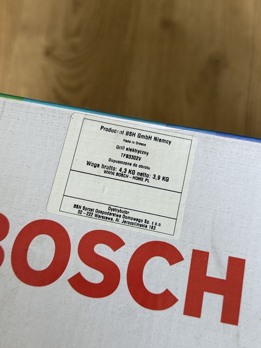 Grill elektryczny BOSCH