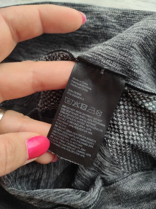 Legginsy grafitowe czarne H&M S/M