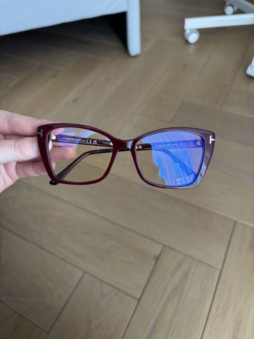Окуляри Tom Ford квадратні в кольорі бургунді