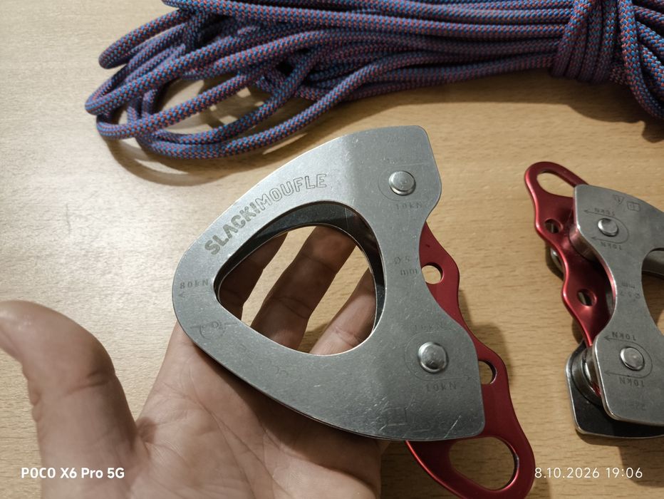 Bloczki Slackline Slackimoufle Quad Pulleys Slack Inov' – Komplet 2 szt.