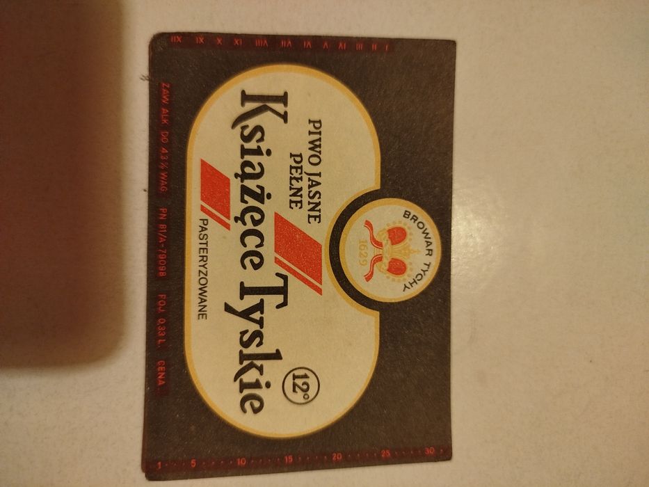 3 etykiety stare Tyskie