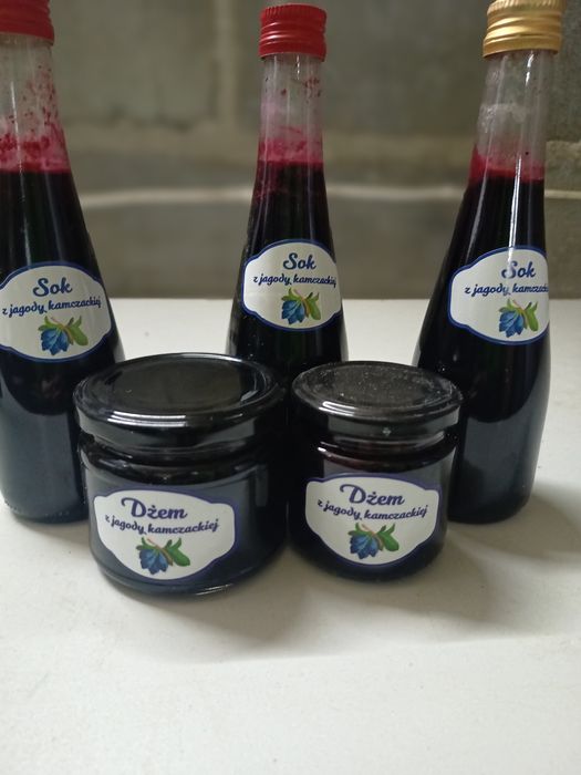 Soki i dżemy z jagody kamczackiej