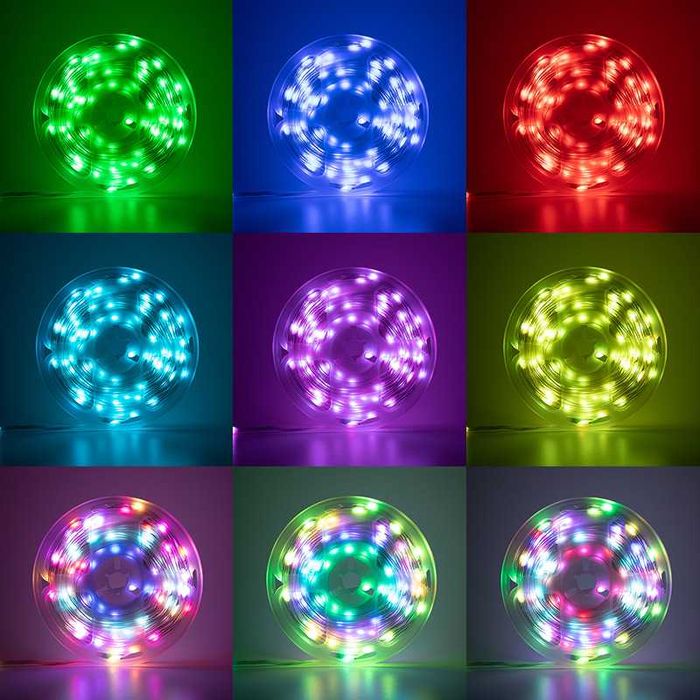 Умная RGB гирлянда 10м капля росы Bluetooth + Пульт от USB музыкальная