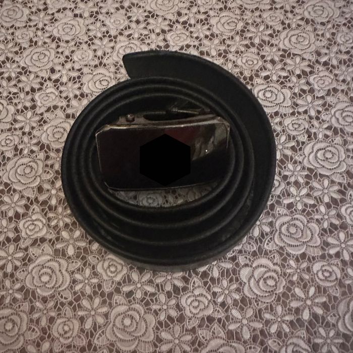 Elegancki męski skórzany pasek
