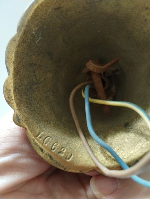 Lampa mosiężna pałacowa Vintage