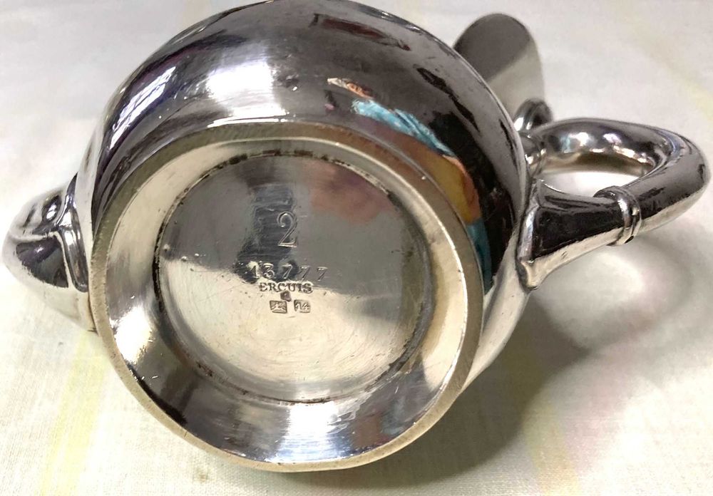 Bule ercuis art deco silver plated paris 1930