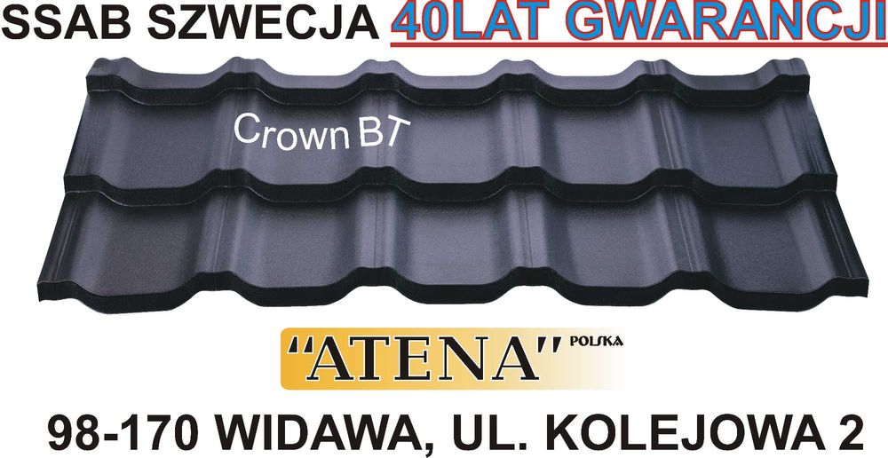 Blachodachówka MODUŁOWA blacha SZWEDZKA SSAB Crown BT 40LAT gwarancji