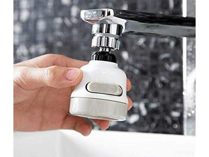 Perlator adapter na baterię do kranu 3w1 Obrotowy Napowietrzacz