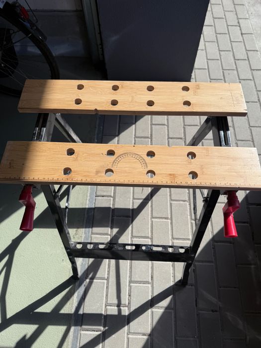 Stolik regulowany składany, koziołek | Warsztat | Stolarnia