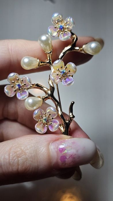Broszka Kwiaty Wiśni / Sakura.