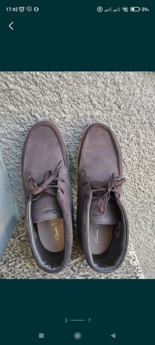 Clarks.Ботинки кожаные мужские