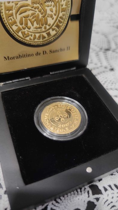 Moeda em ouro Morabitino de D. Sancho II
