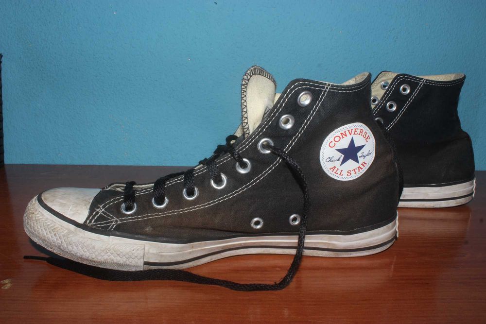 All Star Converse pretos Originais, 2 opções de atacadores
