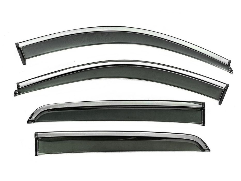 Dacia Spring Вітровики з хромом Niken Luxury (4 шт)