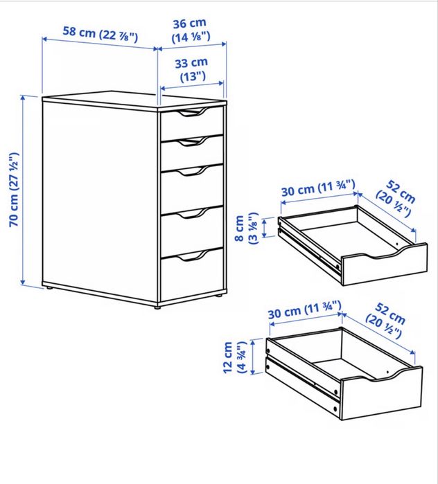 Conjunto Tampo e Modulo de gavetas