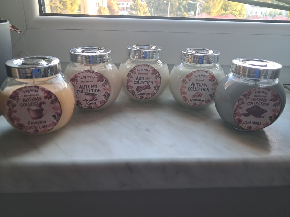 Świeczki sojowe jesień 190ml 5 szt