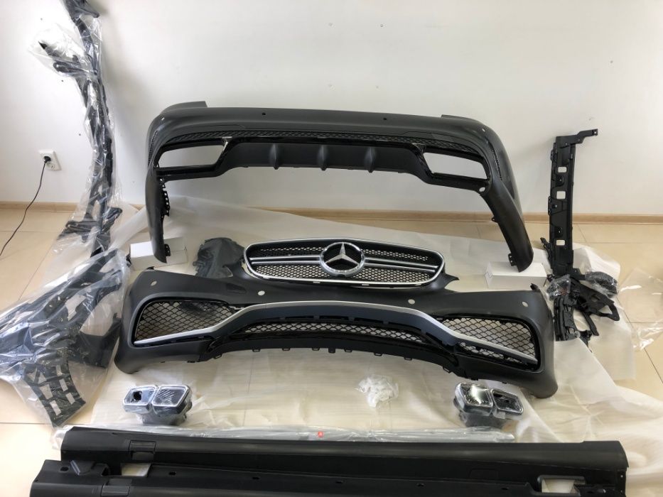 Обвес Mercedes E63 amg e class w212 тюнинг E63 13-16 мерседес решітка