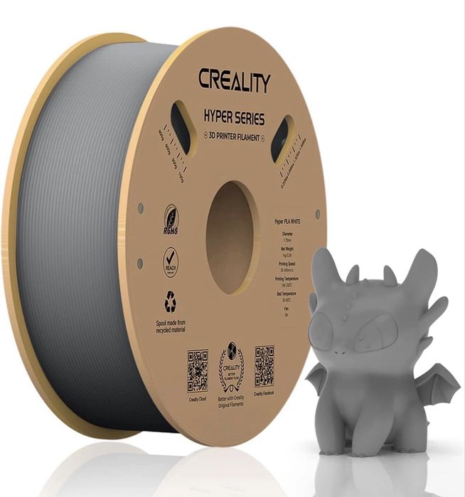 Філамент Creality HYPER PLA black, gray, white