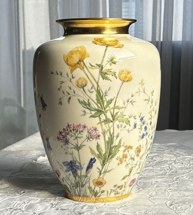 Krautheim Łączka wazon Wiesengrund 25 cm duży