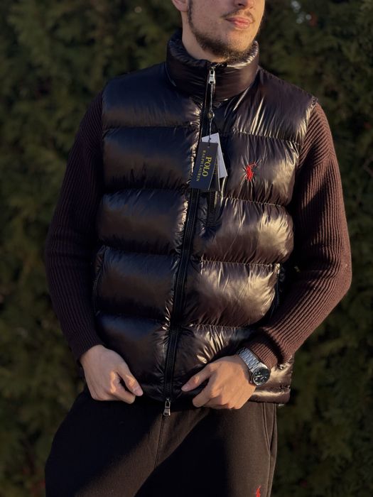 Жилетка Polo Ralph Lauren чорна чоловіча безрукавка Поло Ральф Лоурен