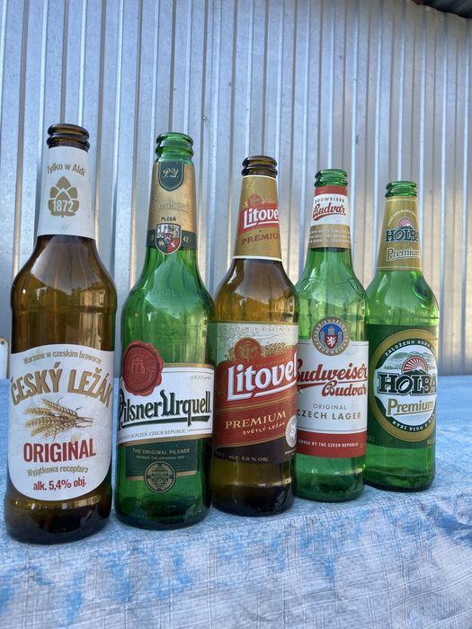 Skup butelek po piwie polskich i czeskich