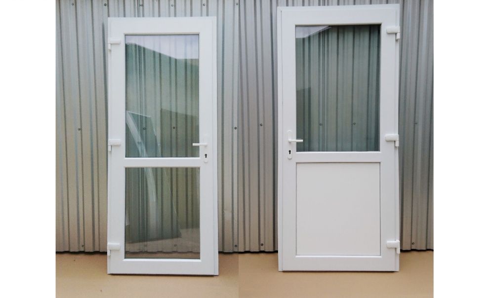 Drzwi zewnętrzne PCV 90-190 białe balkonowe tarasowe sklepowe OD RĘKI